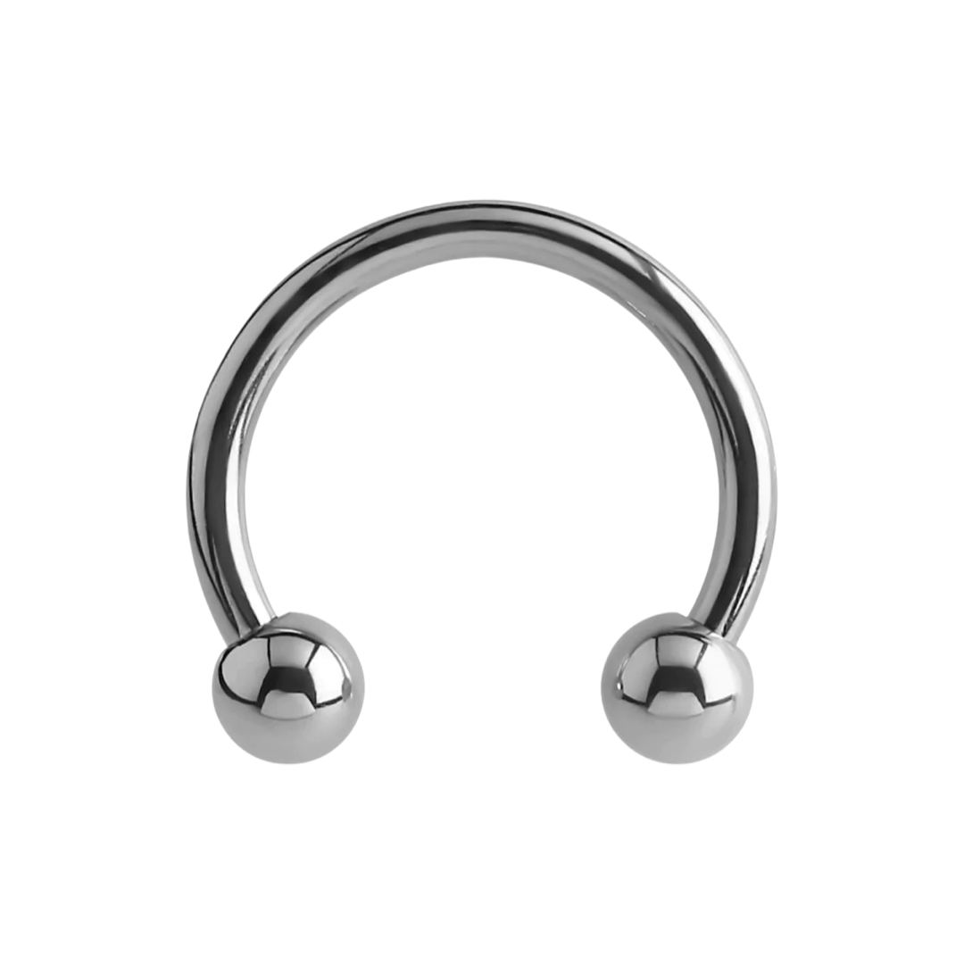 Titanium 16 Gauge Silver Horseshoes