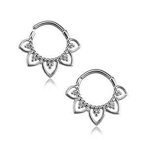 Mandala Flower Silver Clicker