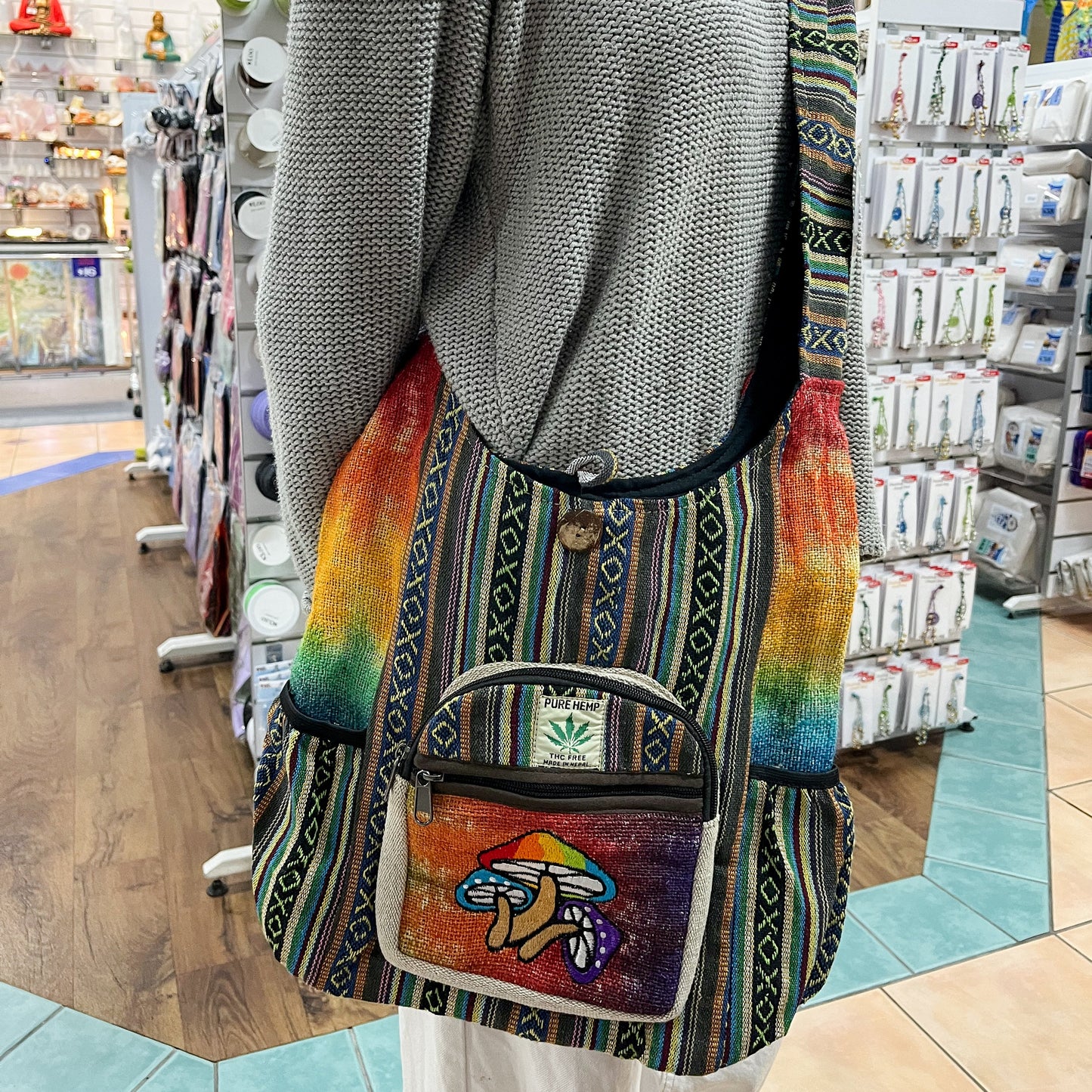 Rainbow Mushroom Shoulder Bag