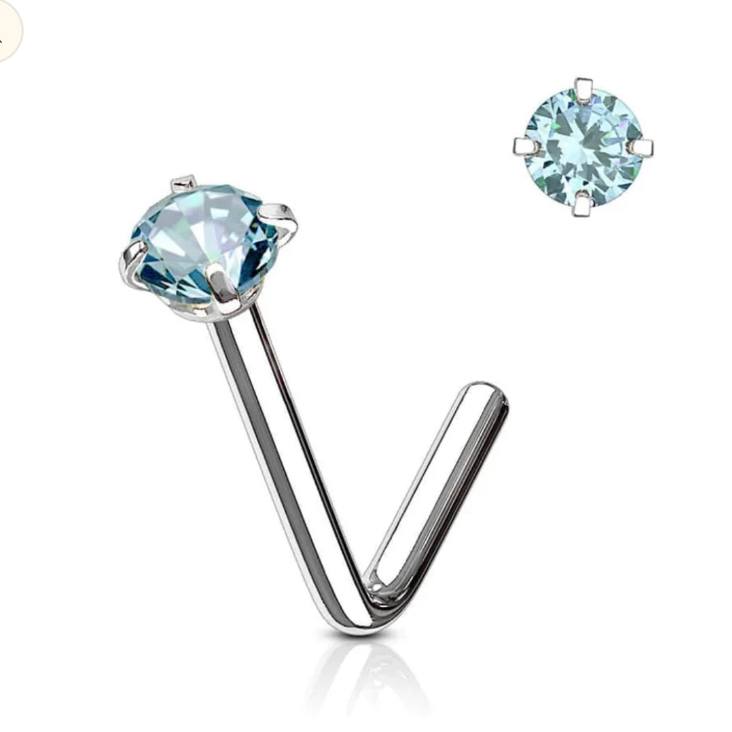 Bulk Buys Nose Stud Blue