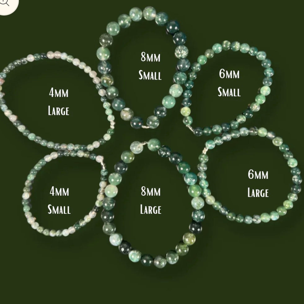 Bulk Buy Moss Agate Bracelets