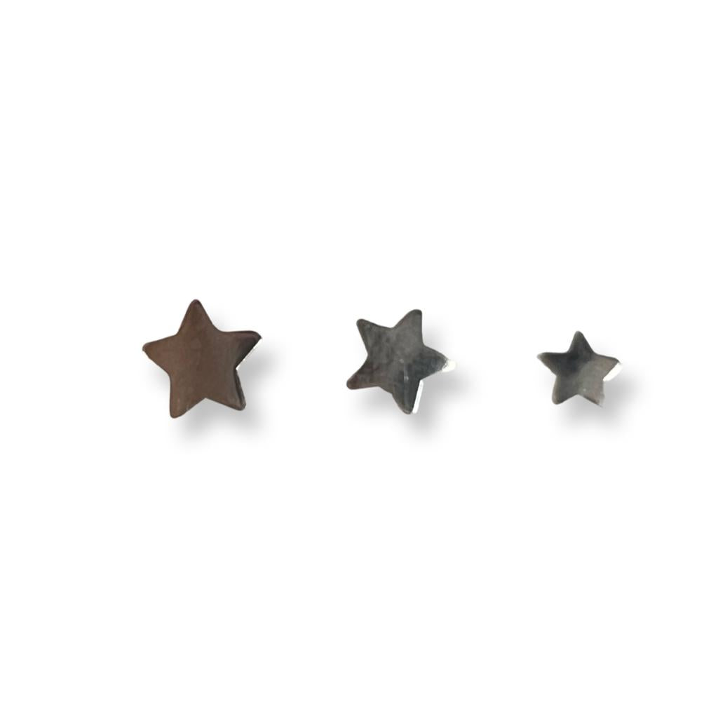 Silver Sterling Silver Star Stud