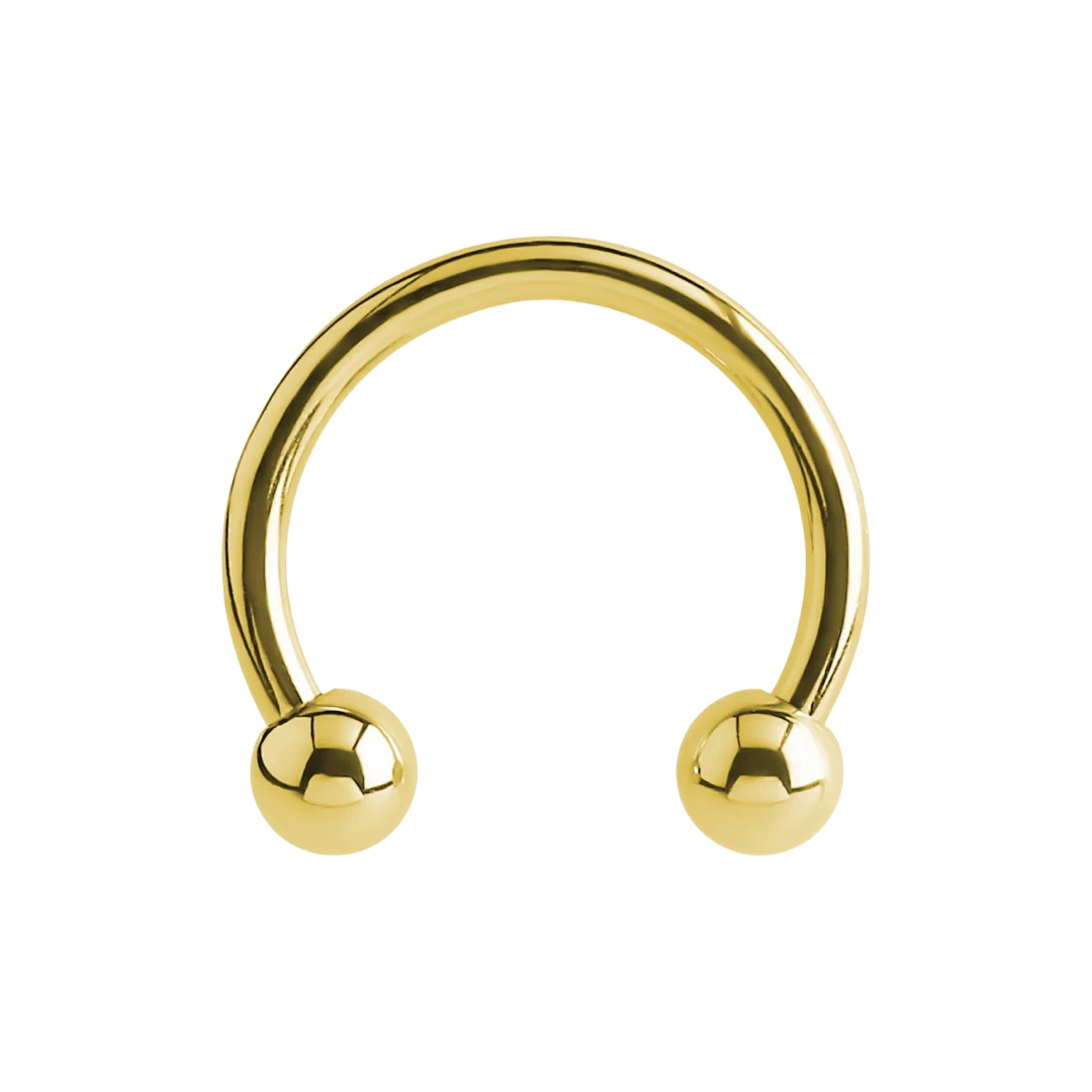 Gold Horseshoes 14 Gauge