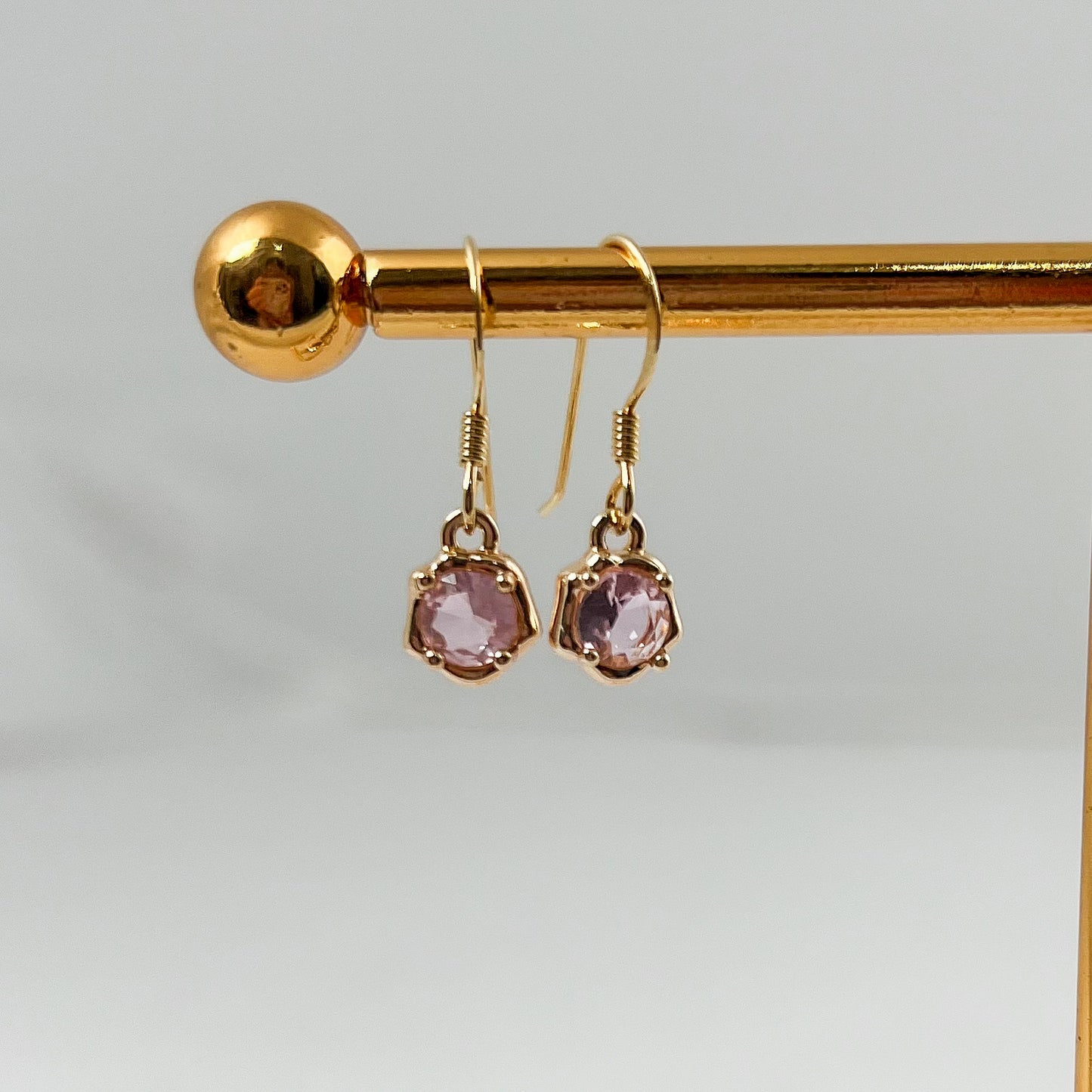 18K Ella Pink Earrings