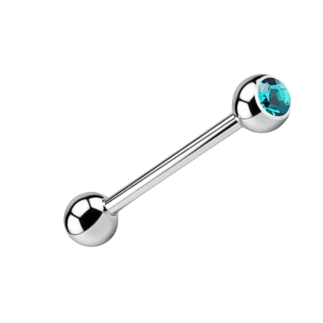 Surgical Steel Turquoise Tongue Bars