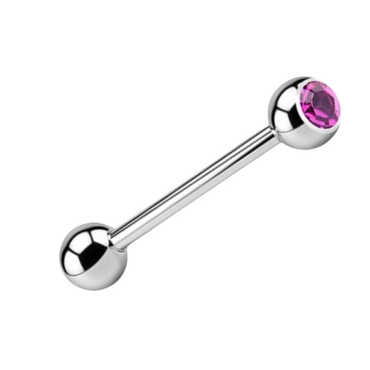 Surgical Steel Pink Tongue Bars