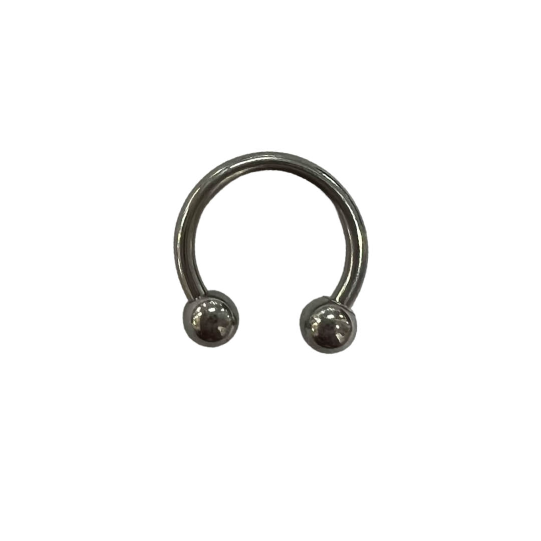 Titanium 16 Gauge Silver Horseshoes