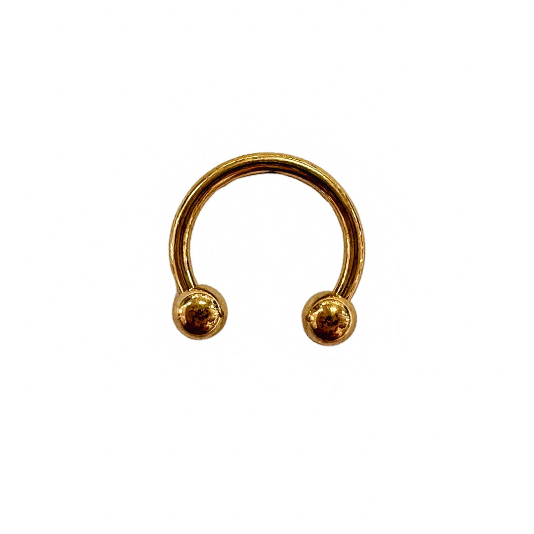 Gold Horseshoes 14 Gauge