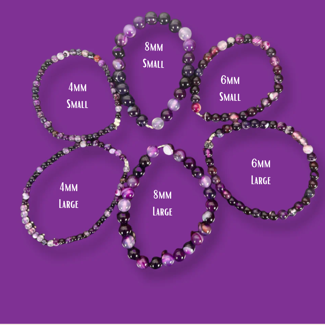 Agate Dyed Purple Bracelet