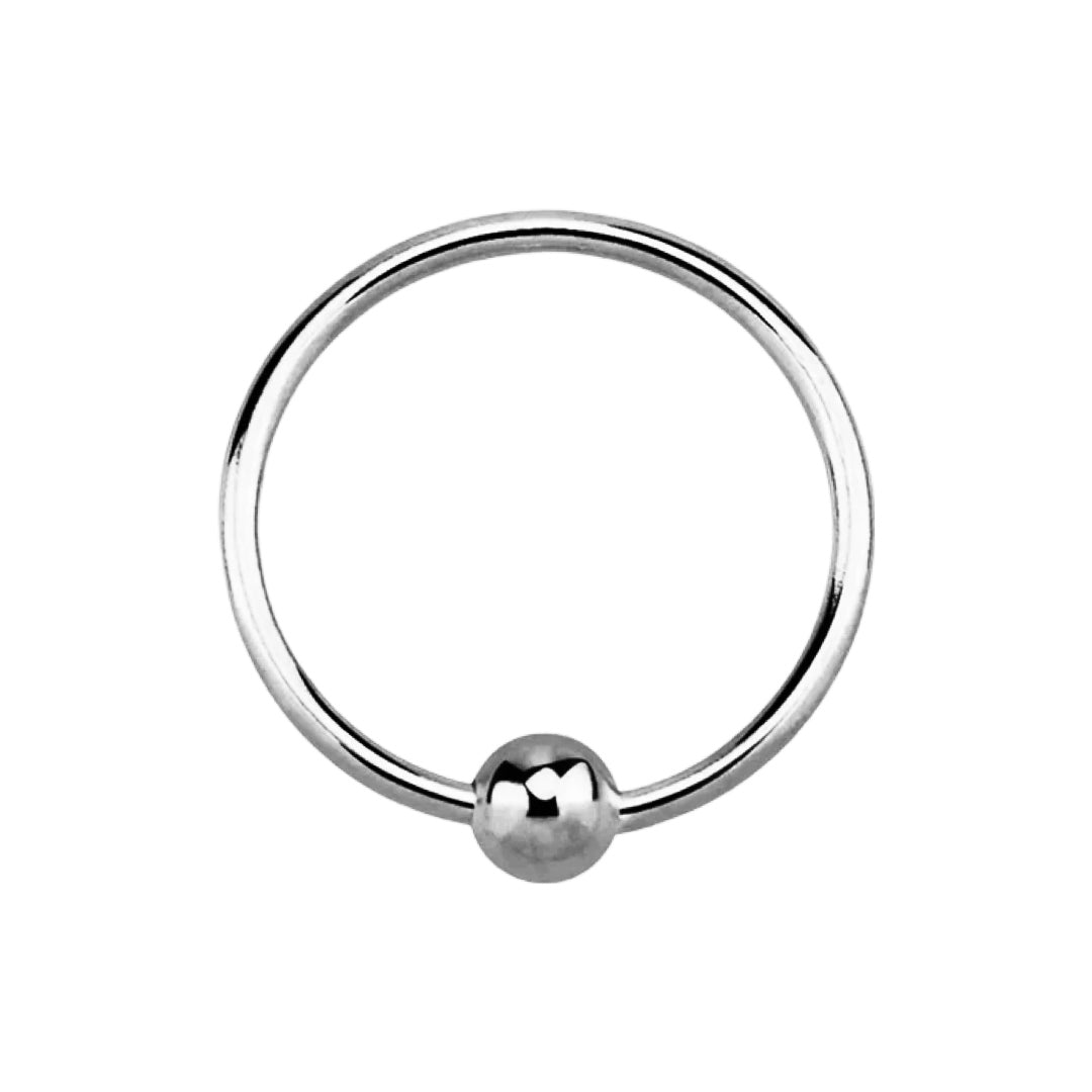 Sterling Silver Nose Rings with Ball