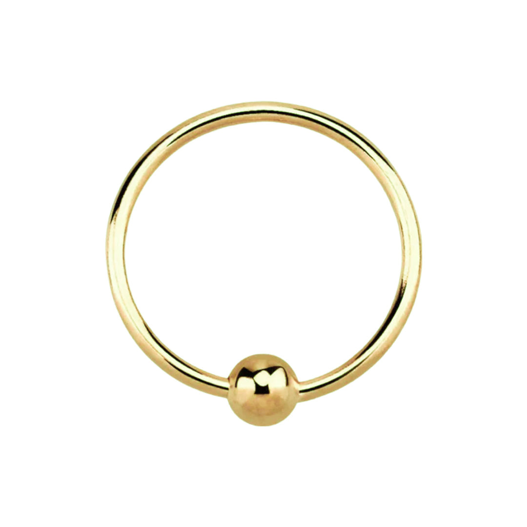 Sterling Silver Nose Rings with Ball