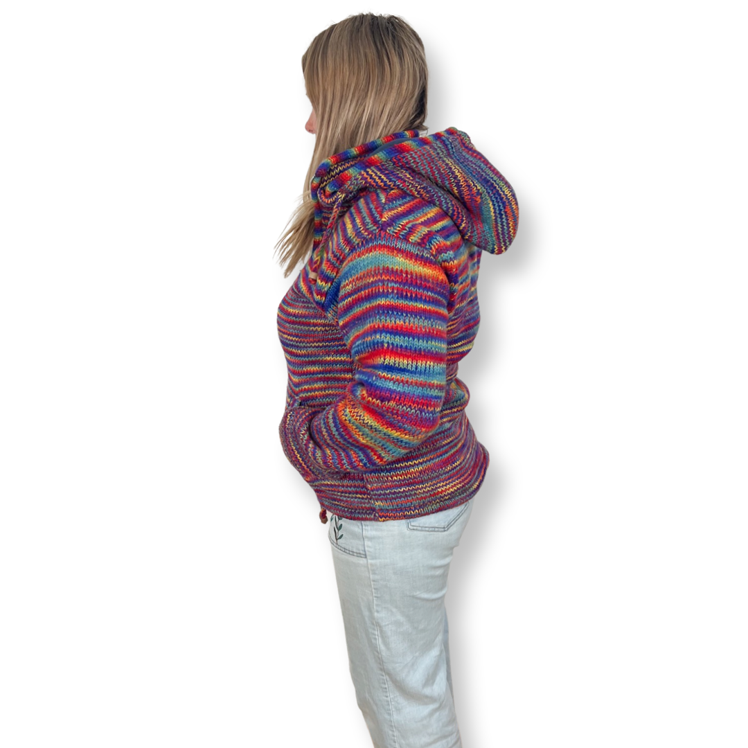 Rainbow Woolen Jumper