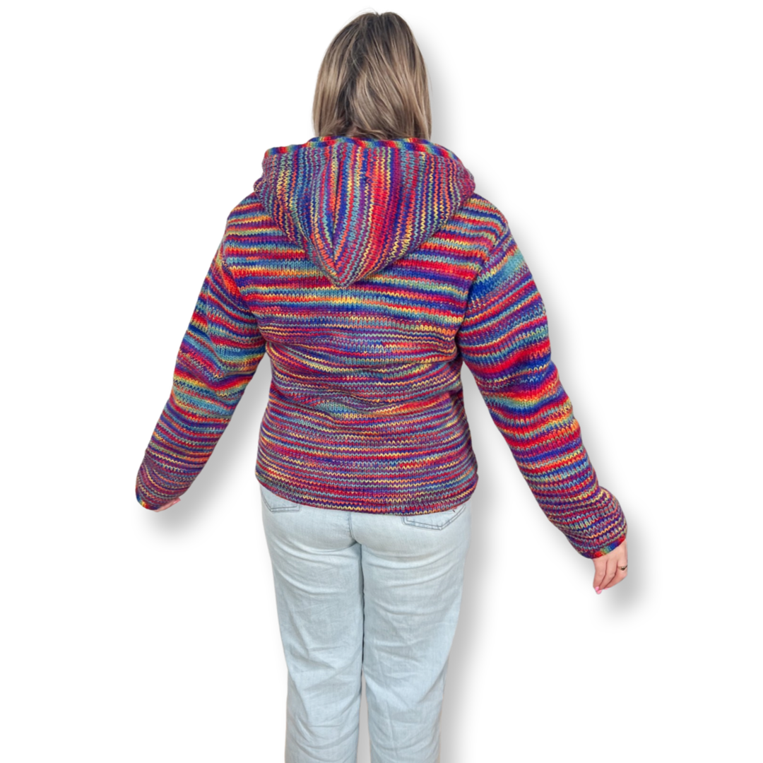 Rainbow Woolen Jumper