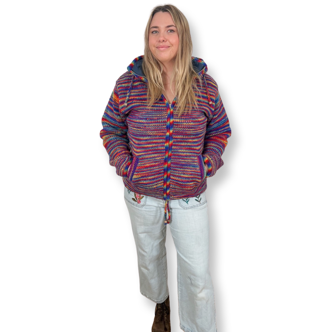 Rainbow Woolen Jumper