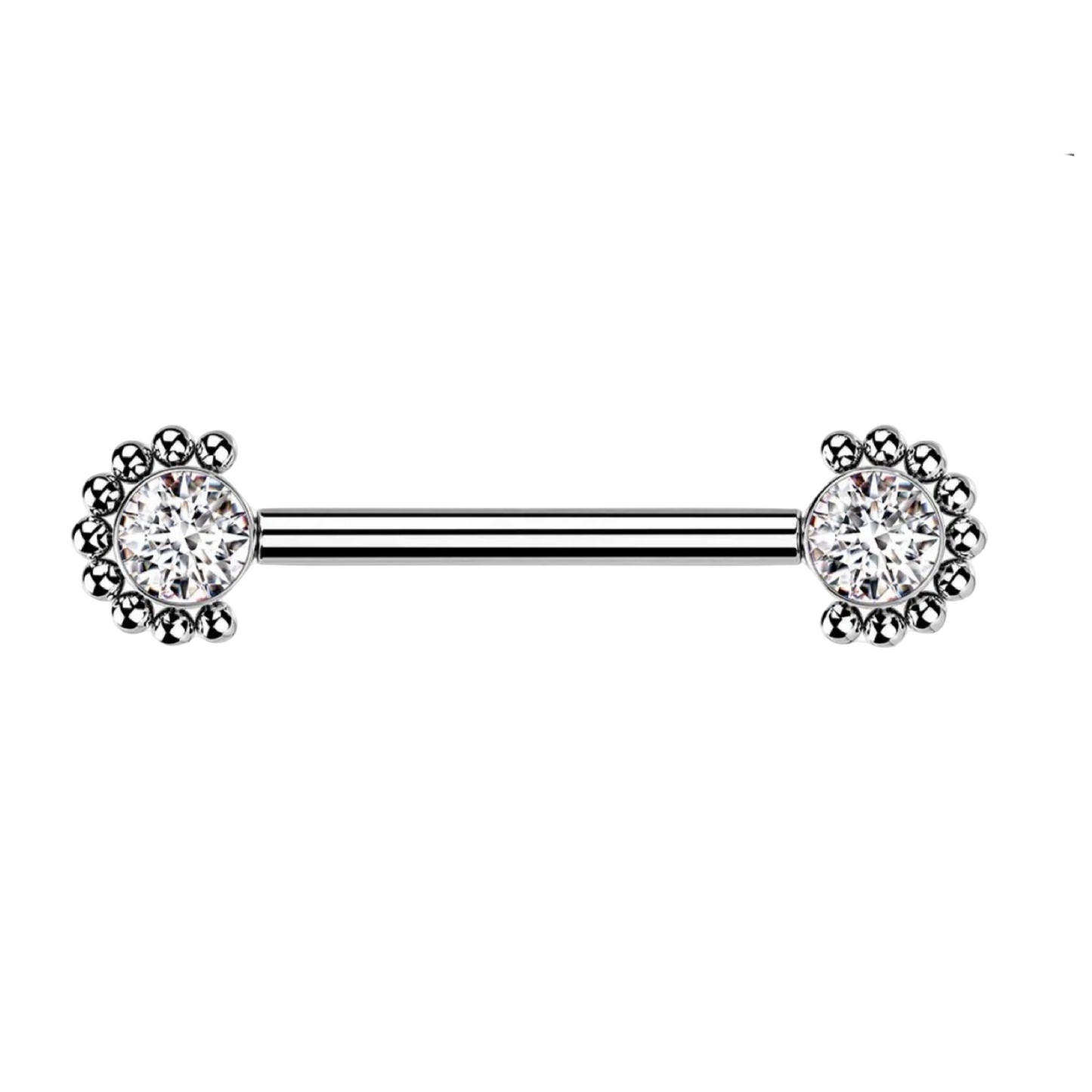 Threadless Push Pin Titanium Nipple Bars 16 Guage