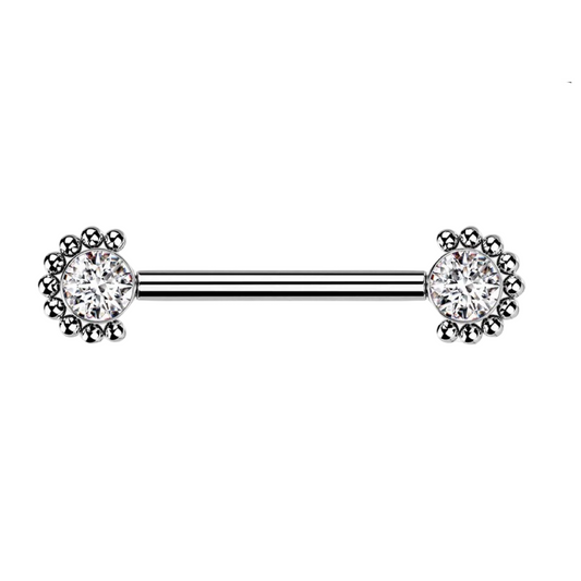Threadless Push Pin Titanium Nipple Bars 16 Guage