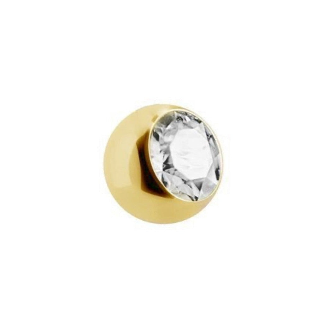 Crystal Gold Round 16 Gauge