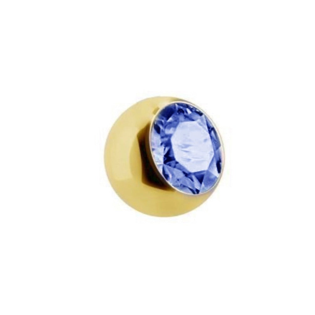 Sapphire Gold Round 16 Gauge