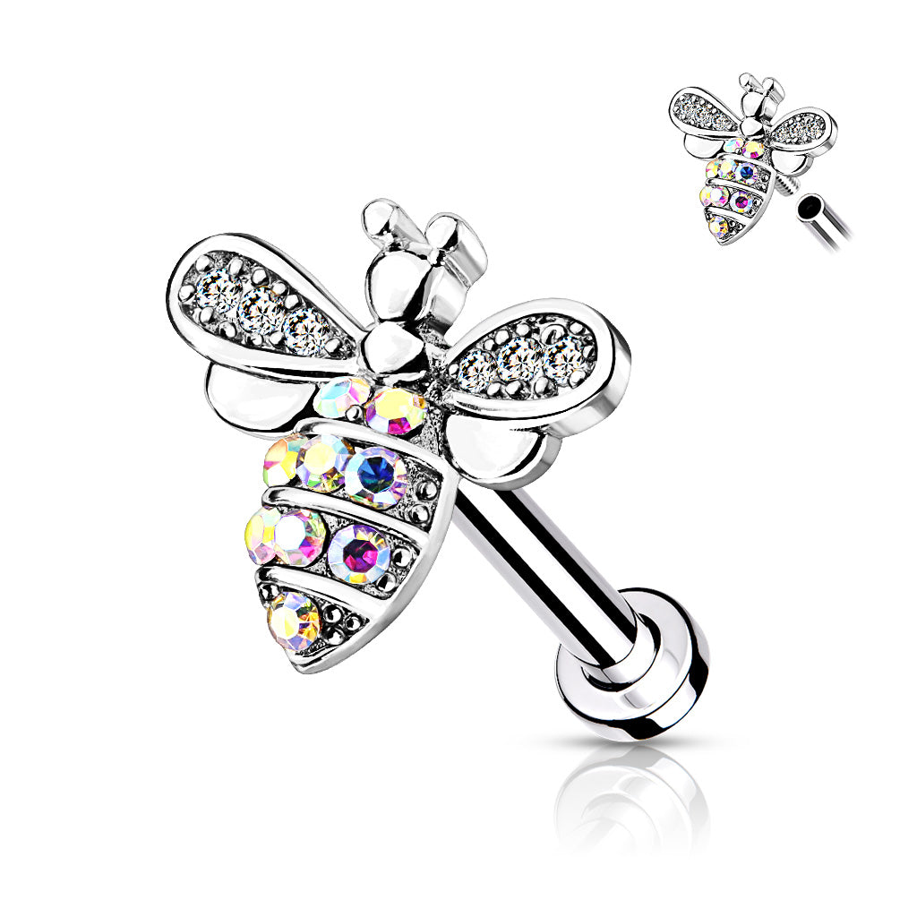Bee Surgical Steel Labret Bar 16 Gauge