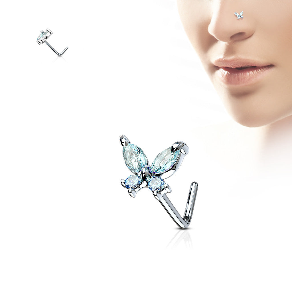 Butterfly Surgical Steel Stud
