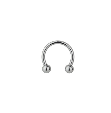 Titanium 16 Gauge Silver Horseshoes