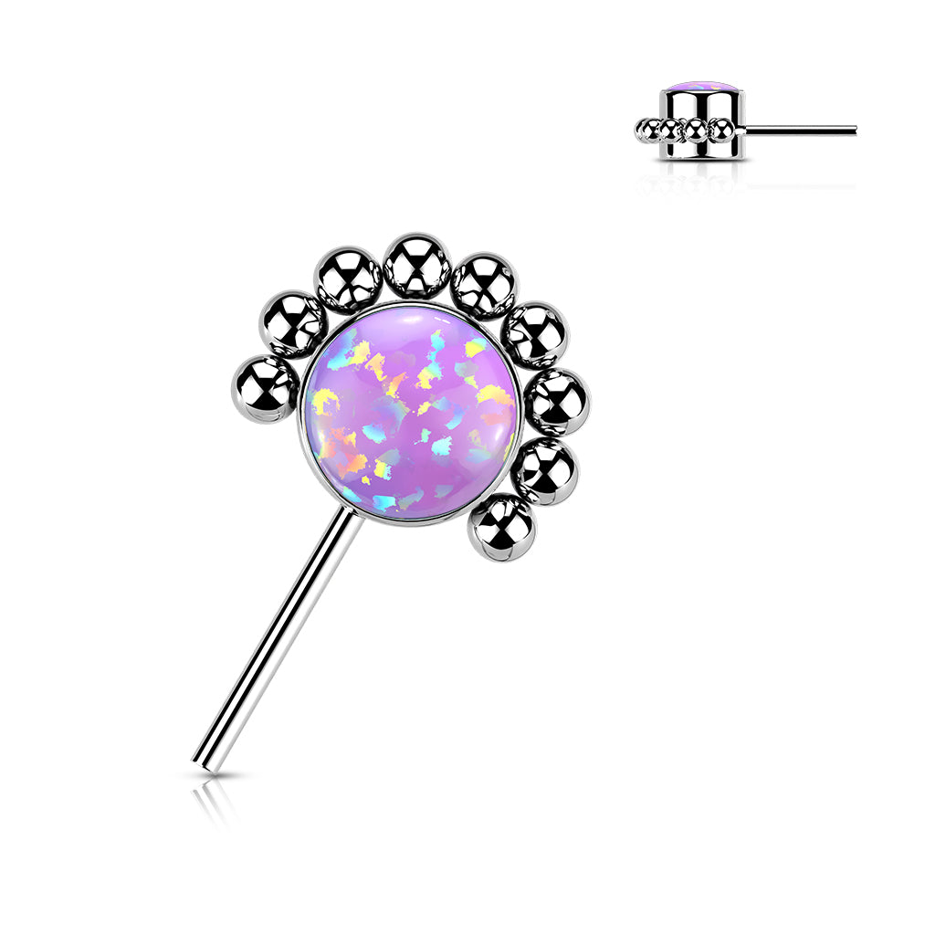 Threadless Push Pin Titanium Nipple Bars 16 Guage