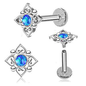 Filigree Square Silver