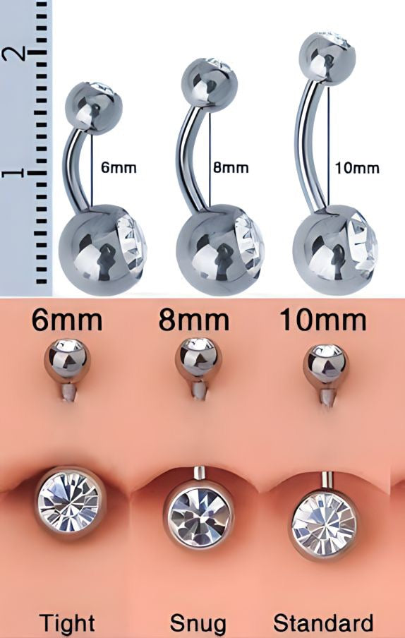 Peridot Double Jewel Belly Bar