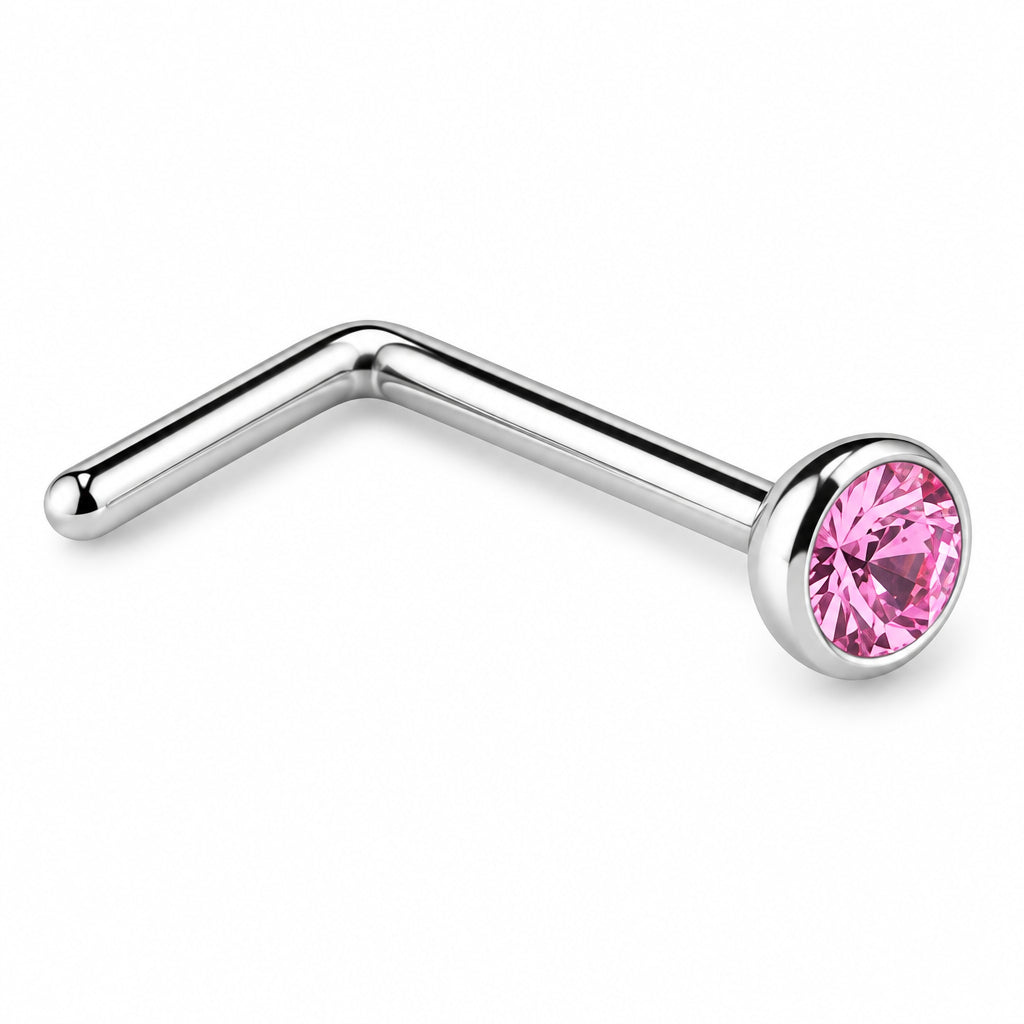 Pink Surgical Steel Stud