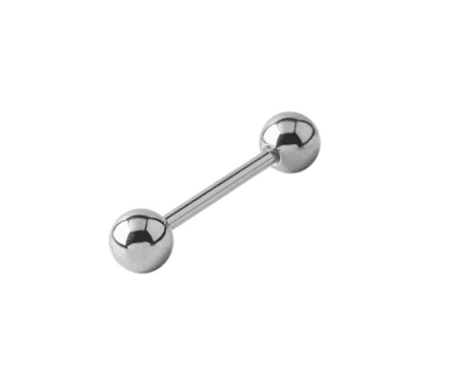 Titanium 16 Gauge Silver Straight Bars
