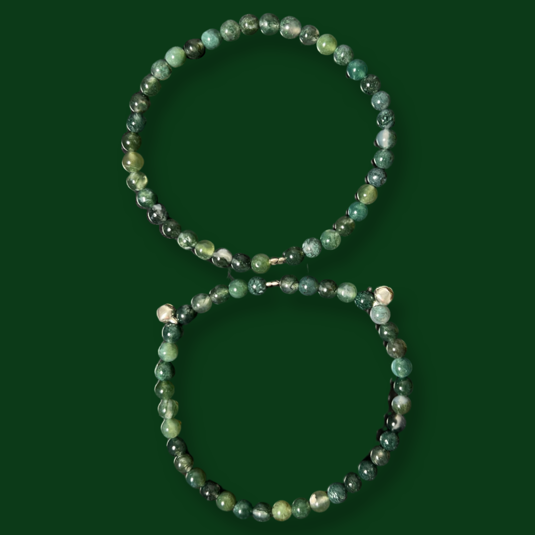 Moss Agate Anklet