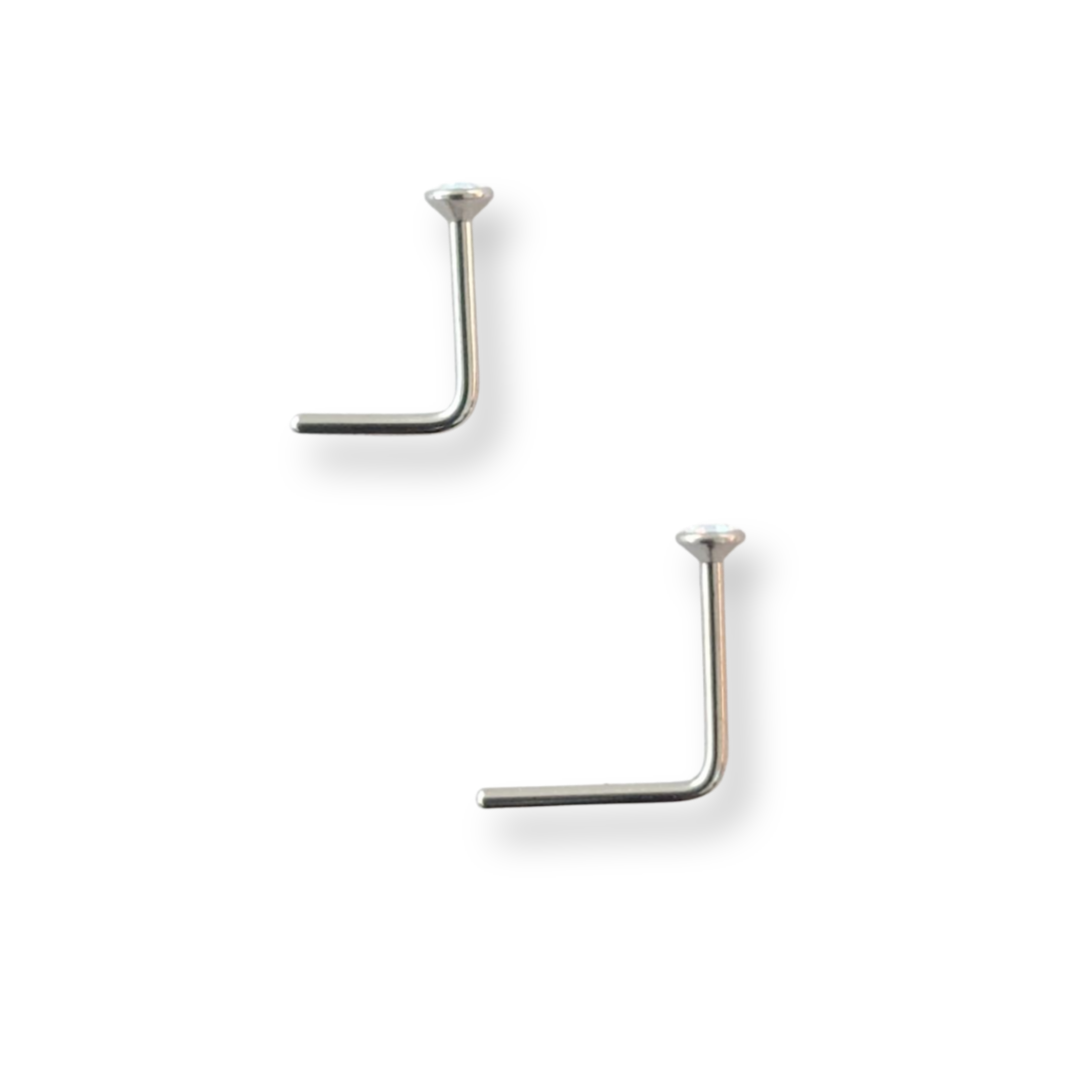 Crystal Surgical Steel Stud