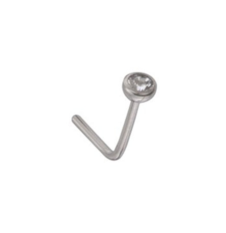 Crystal Surgical Steel Stud