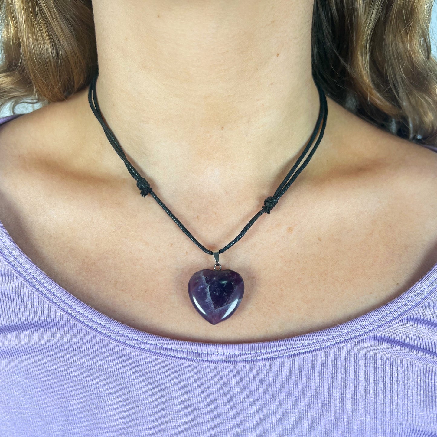 Amethyst Love Heart