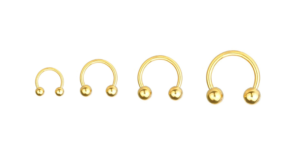 Gold Horseshoes 16 Gauge