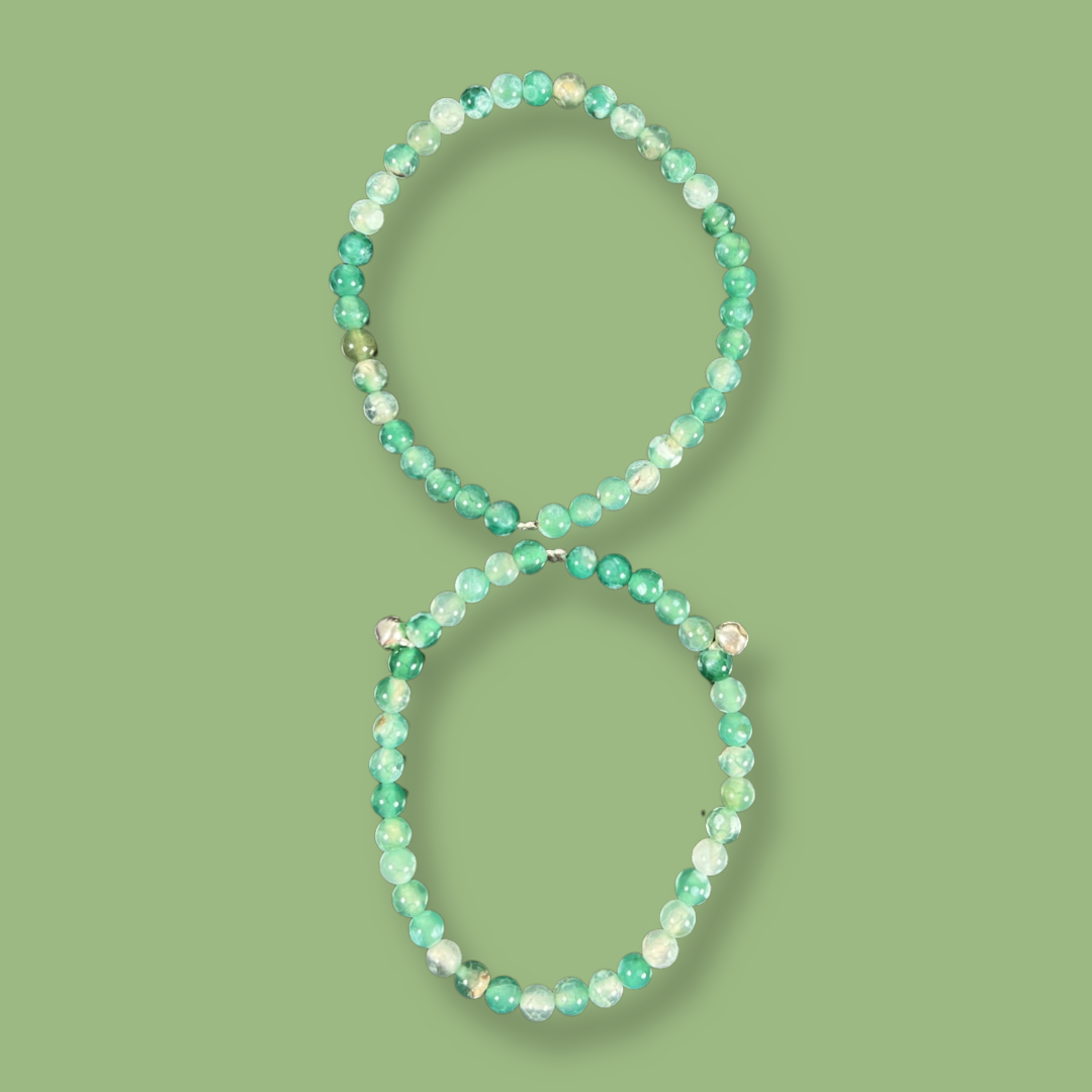 Green Fire Agate Anklet