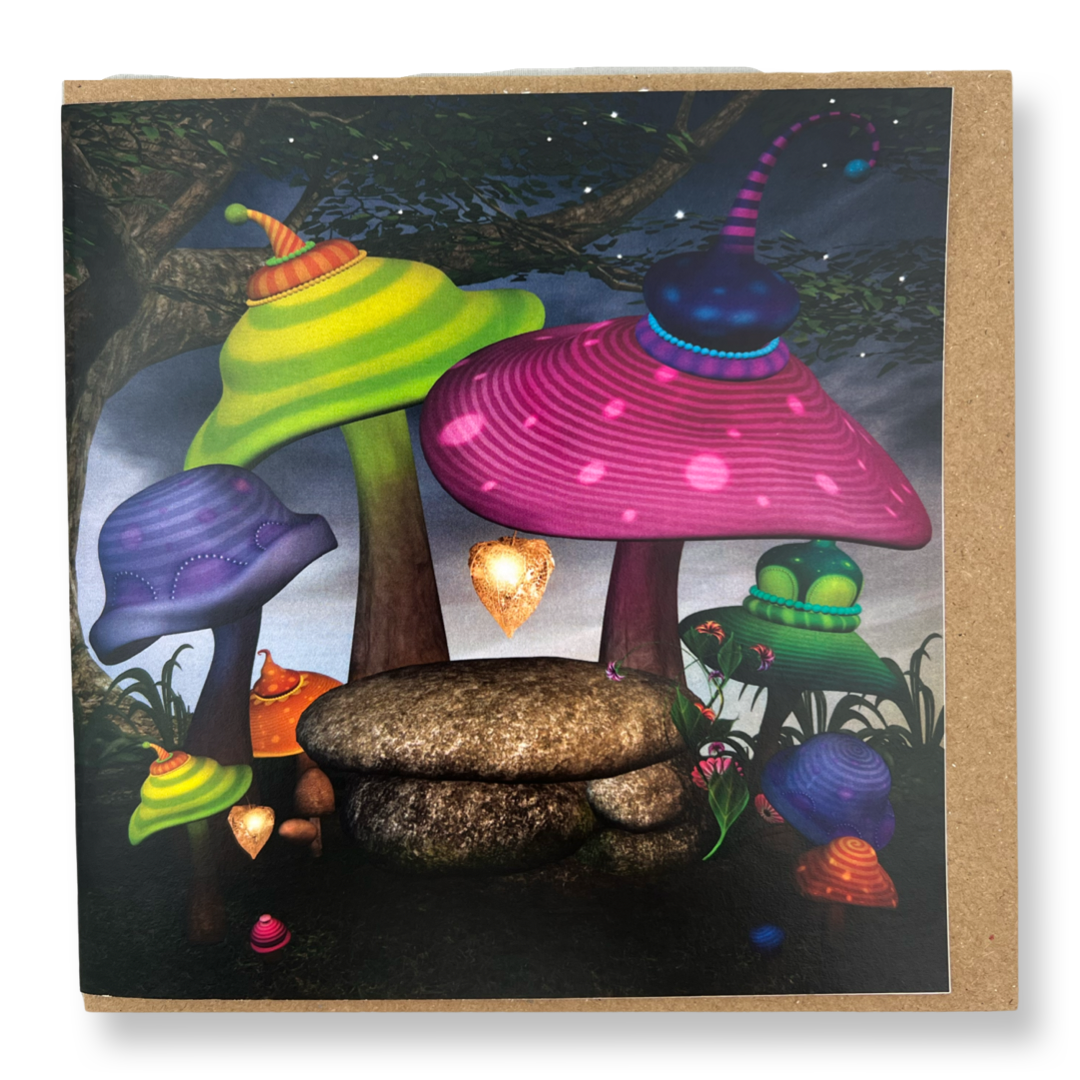 Mushroom Party Card