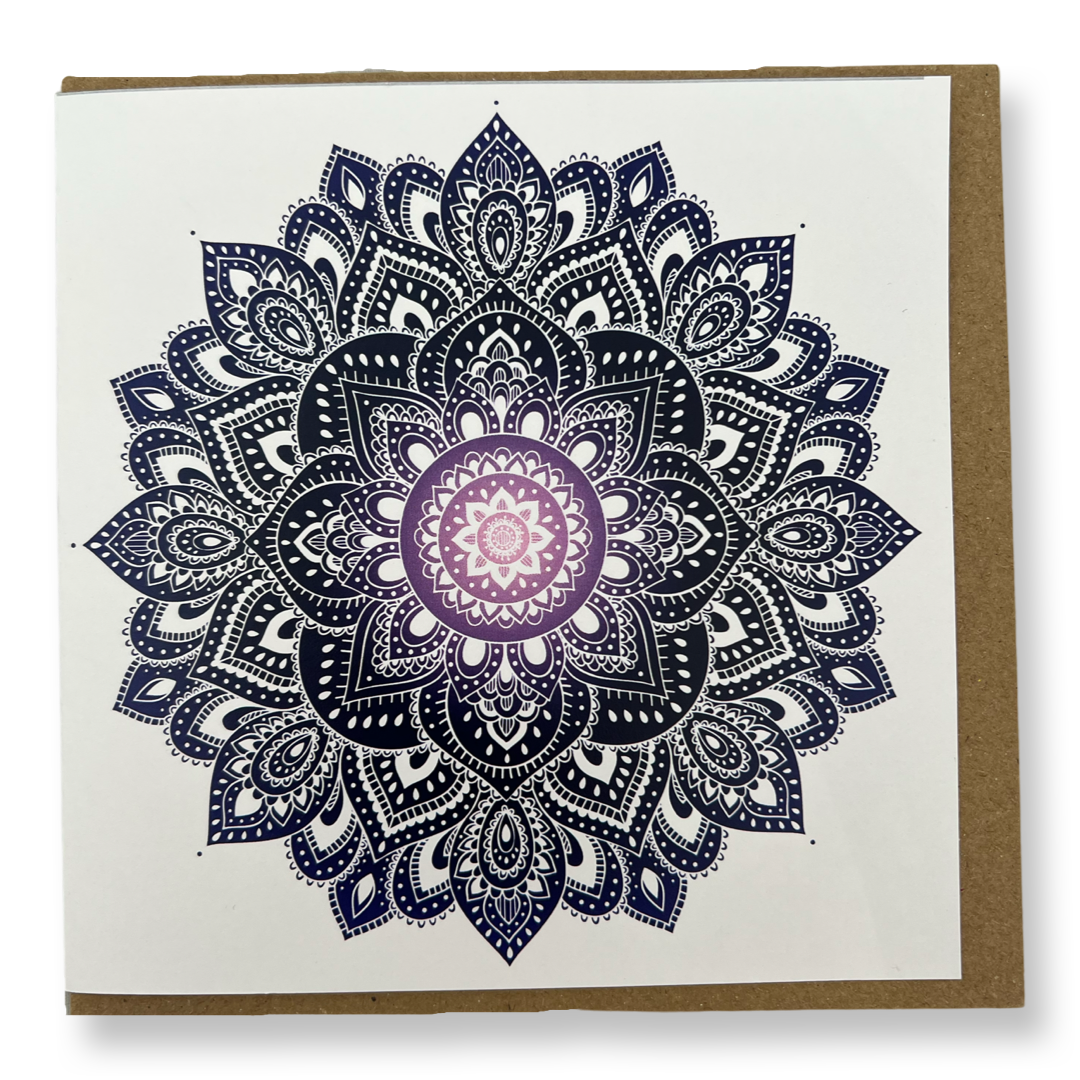 Purple Mandala Card