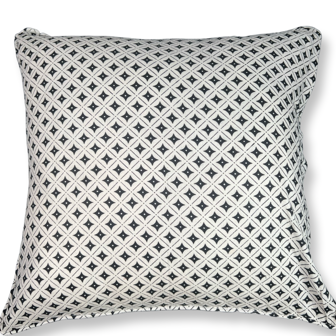 Batik White Cushion Cover