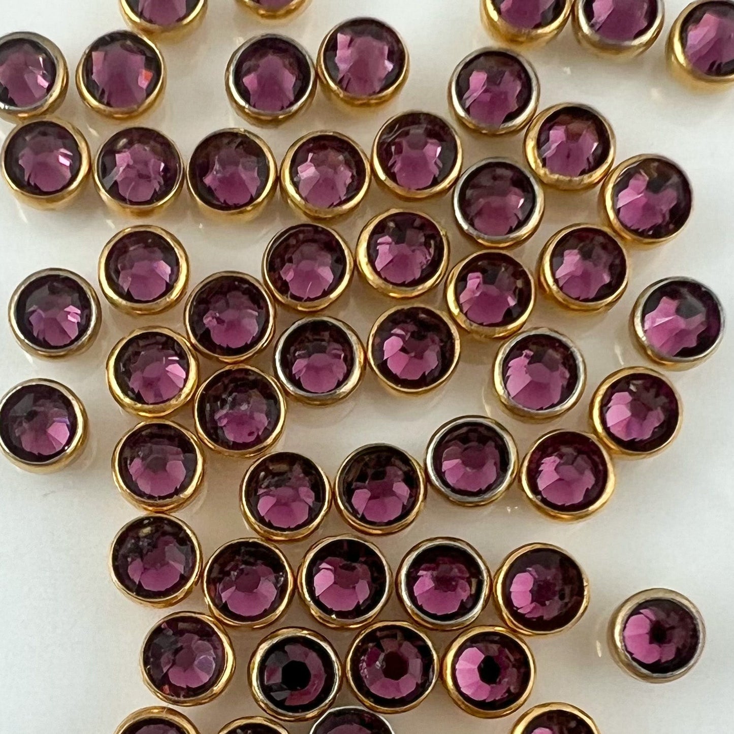 Amethyst Gold Flat 16 Gauge