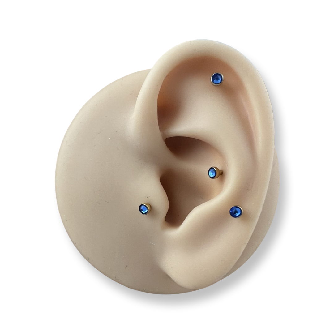 Sapphire Gold Flat 16 Gauge