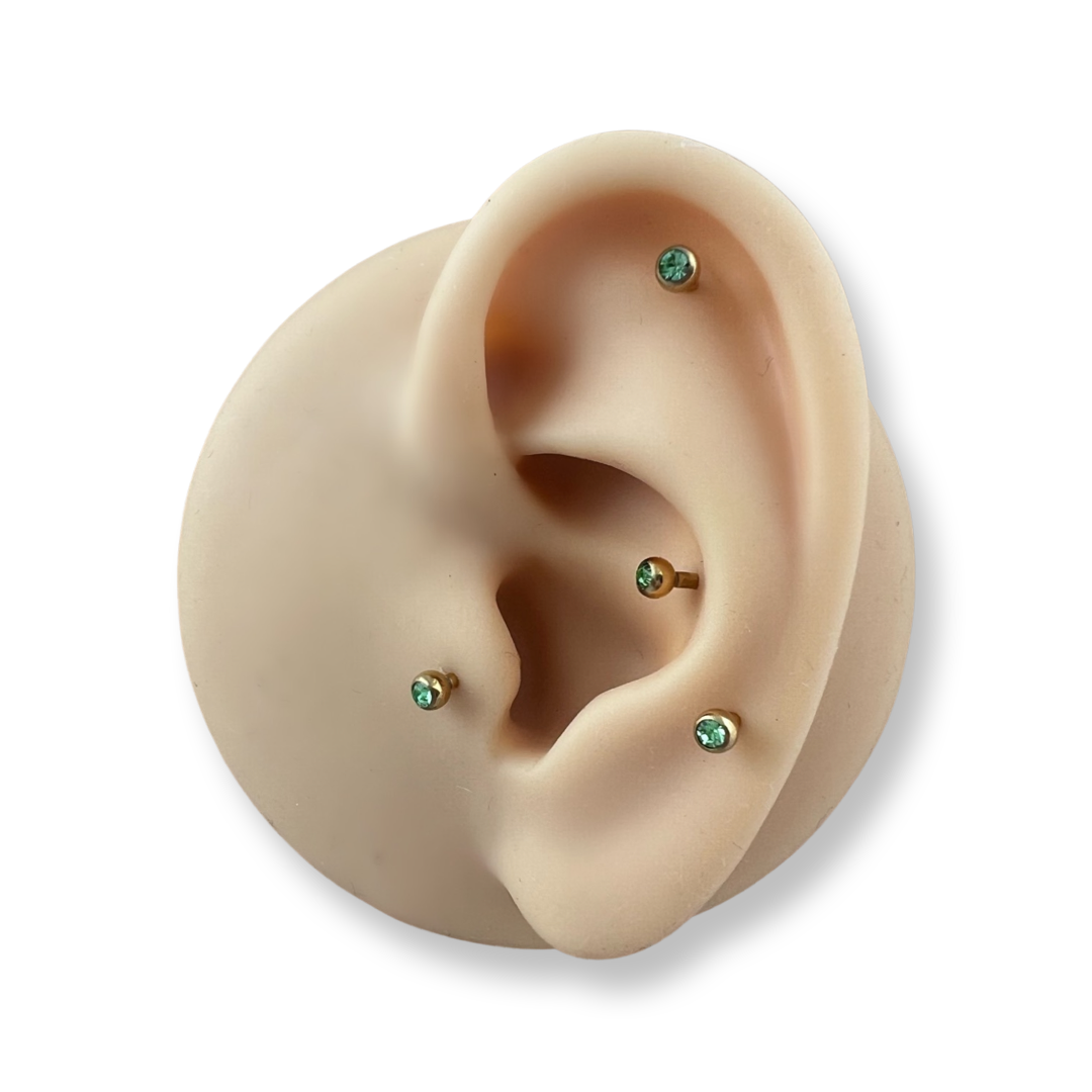 Peridot Gold Round 16 Gauge