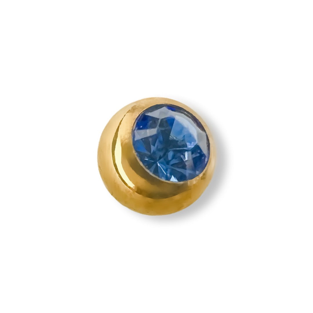 Sapphire Gold Round 16 Gauge