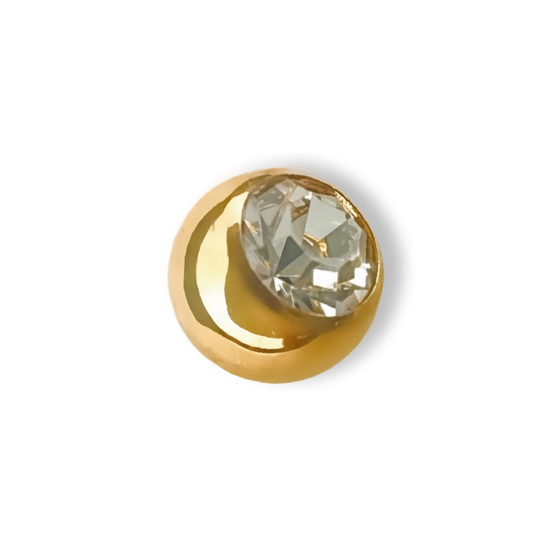 Crystal Gold Round 16 Gauge