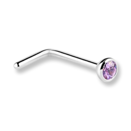 Violet Surgical Steel Stud