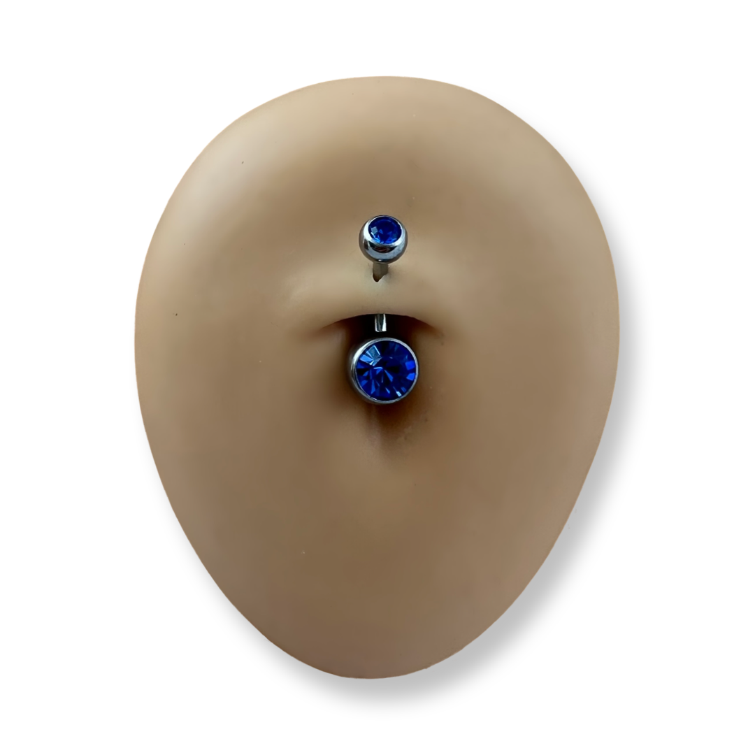 Sapphire best sale belly ring