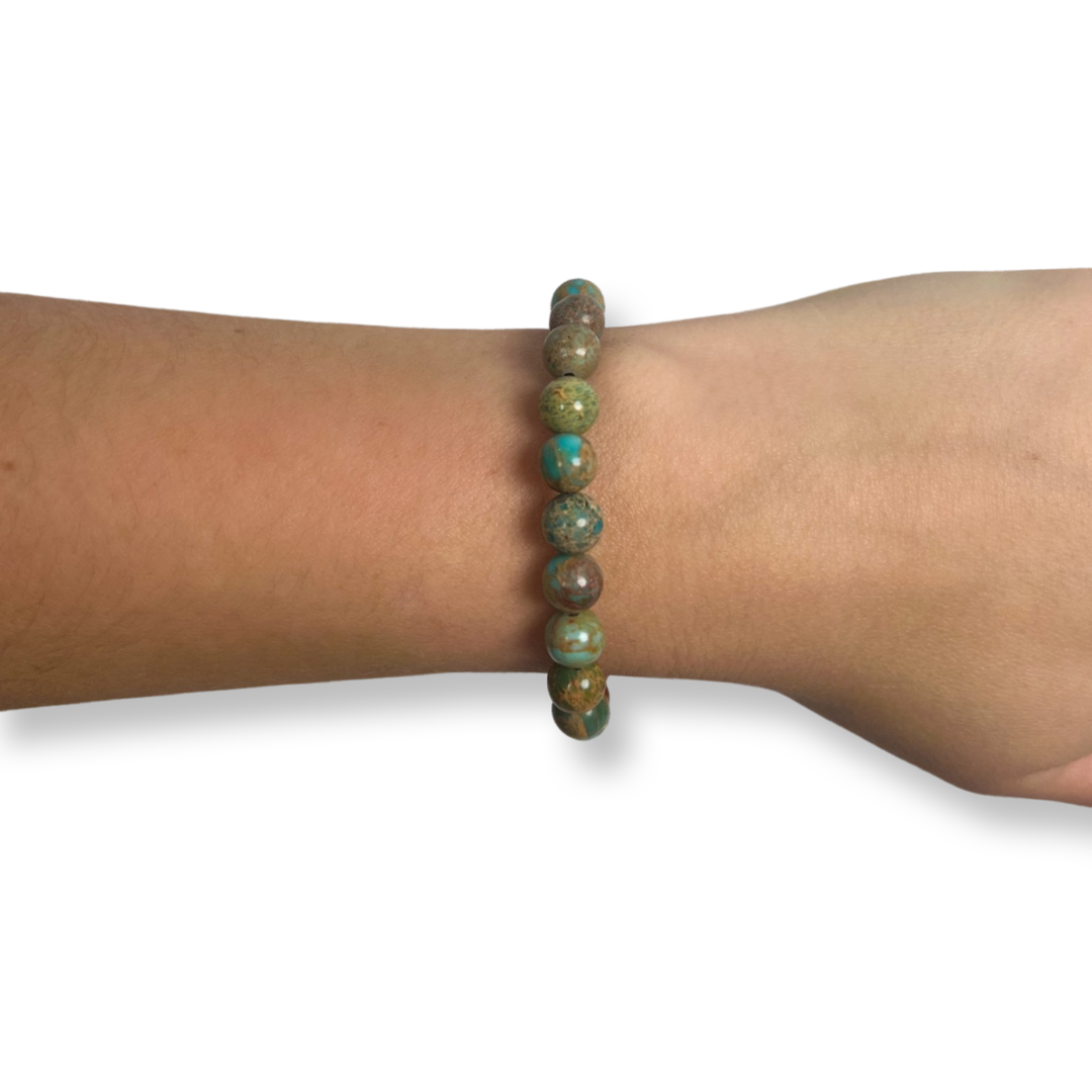 Jasper Imperial Dyed Blue Bracelet