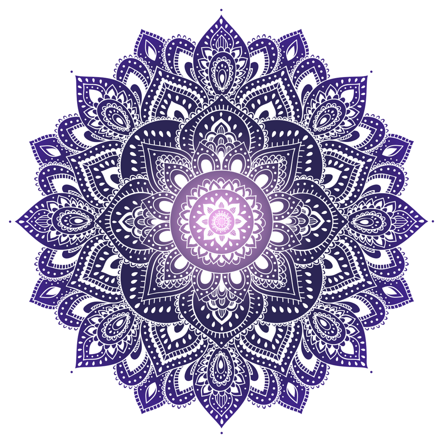 Purple Mandala Card