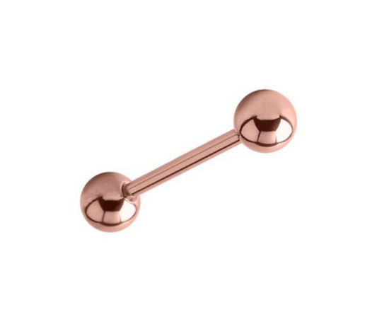 Rose Gold Straight Bars 16 Gauge