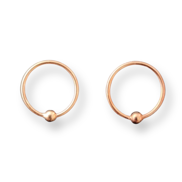 Sterling Silver Nose Rings with Ball